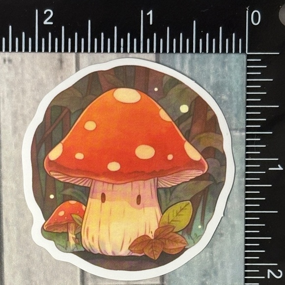 🌀10/$10🌀 Watercolor Mushroom Reusable Waterproof Vinyl Sticker Decal - Picture 1 of 1